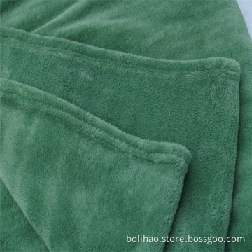 Plain Dye Coral Velvet Fleece Blanket